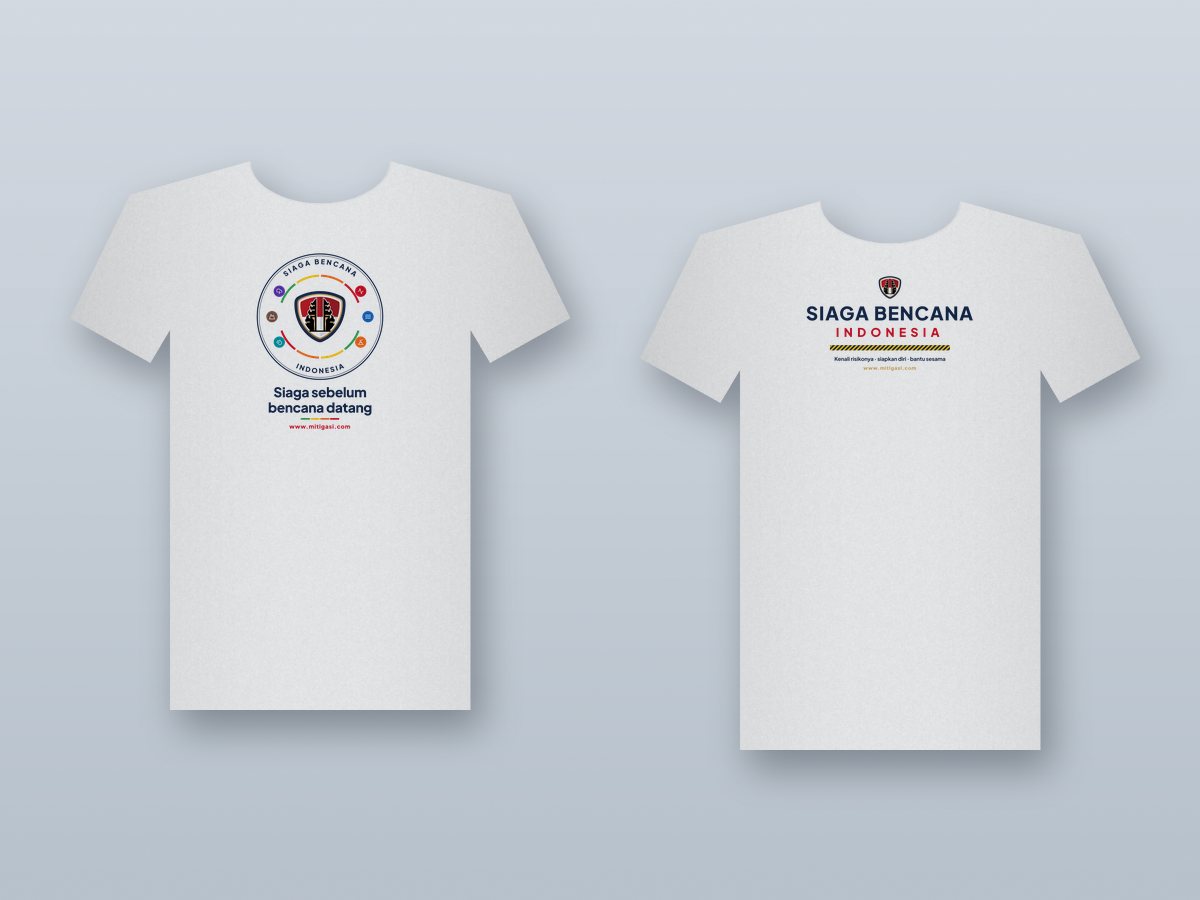 Contoh hasil cetak kaos relawan